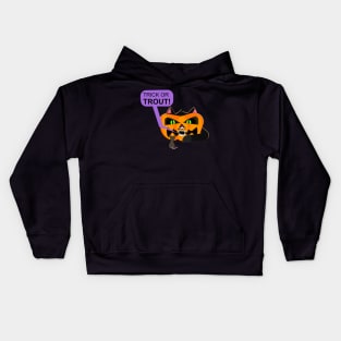 Trick or Trout (5) Kids Hoodie